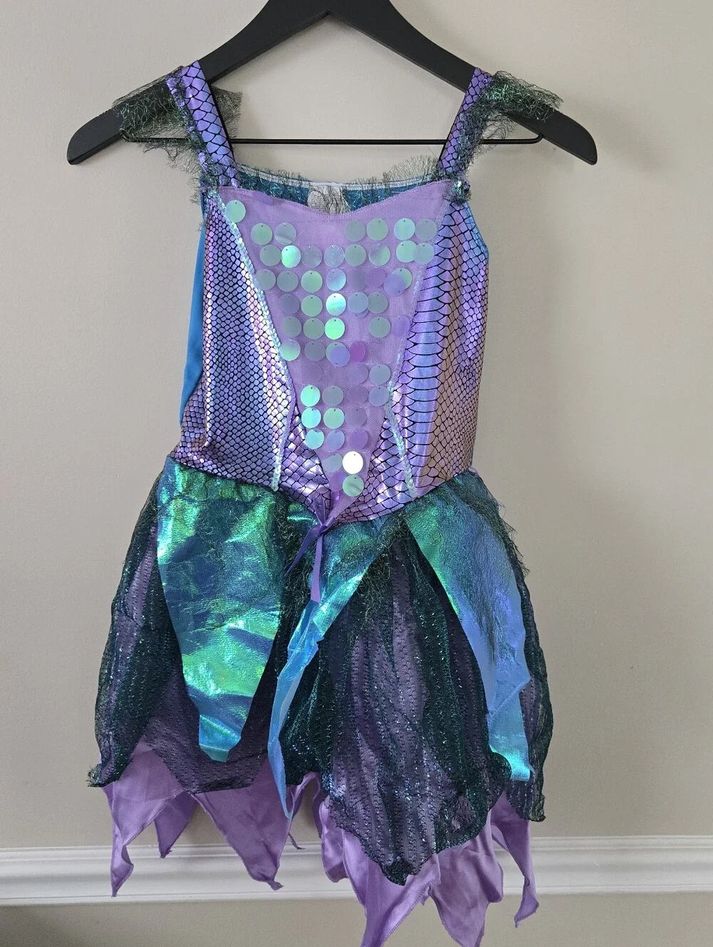 Purple Metallic Dragonfly Halloween Costume Wings & Antenna Headband GUC Medium